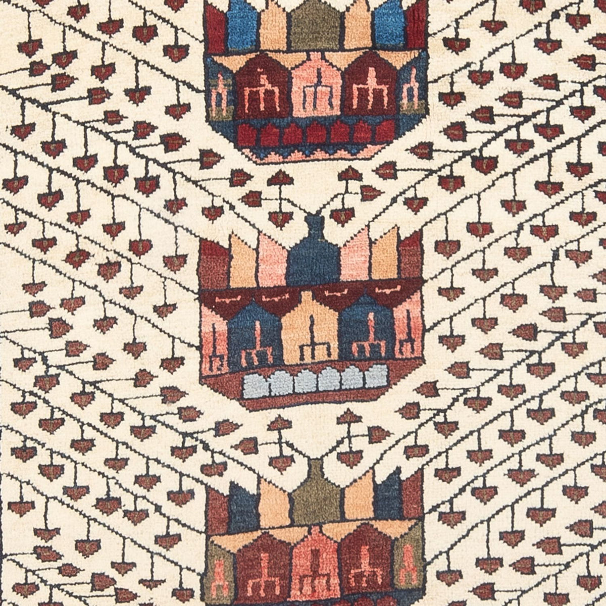 Persisk matta - Nomadic - 206 x 124 cm - grädde