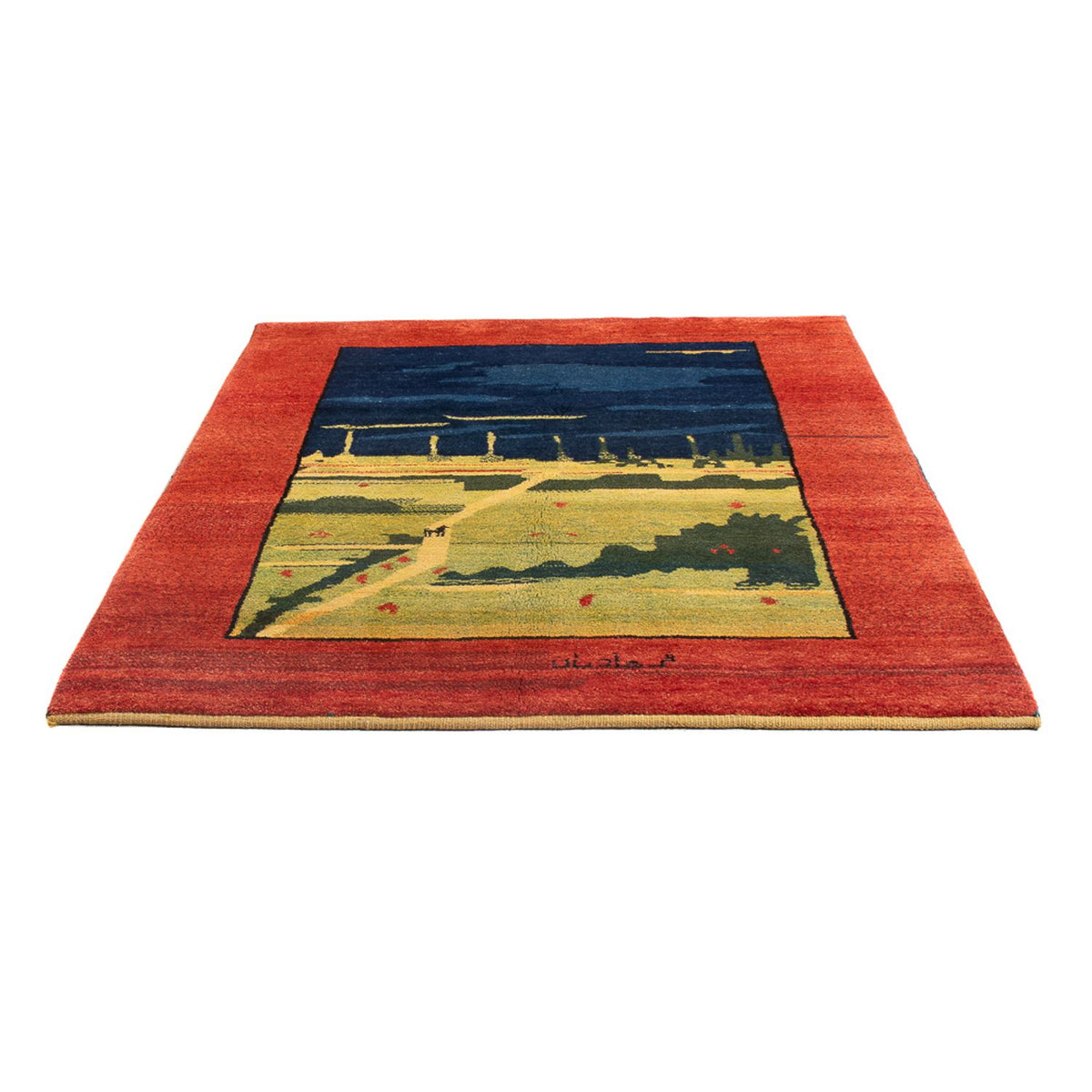 Gabbeh-matta - persisk - 180 x 140 cm - flerfärgad