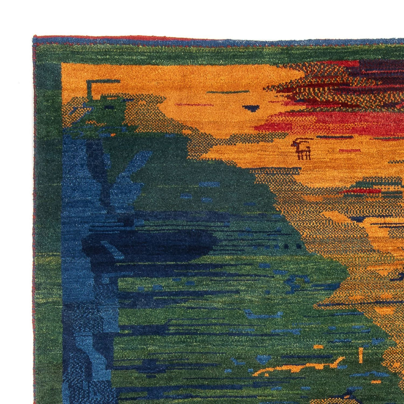 Persisk Gabbeh Mattan 228x200cm - Perserteppich Wollteppich