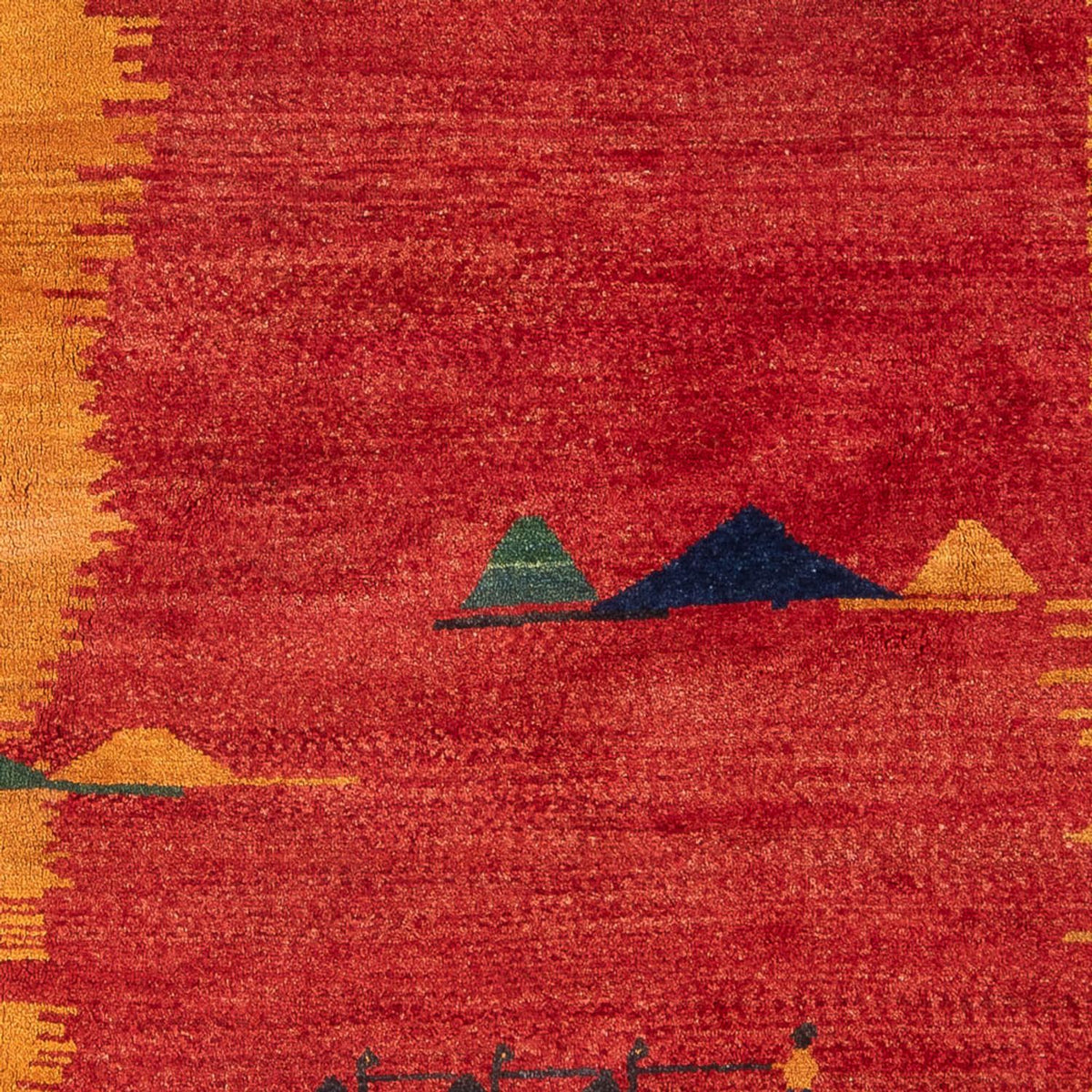 Gabbeh-matta - persisk - 234 x 200 cm - flerfärgad