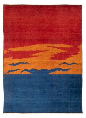 Gabbeh-matta - persisk - 302 x 230 cm - flerfärgad