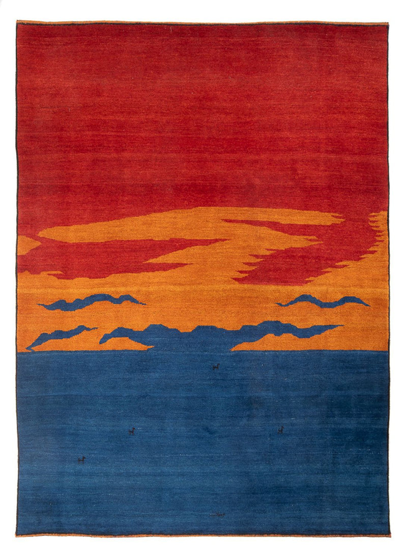 Gabbeh-matta - persisk - 302 x 230 cm - flerfärgad