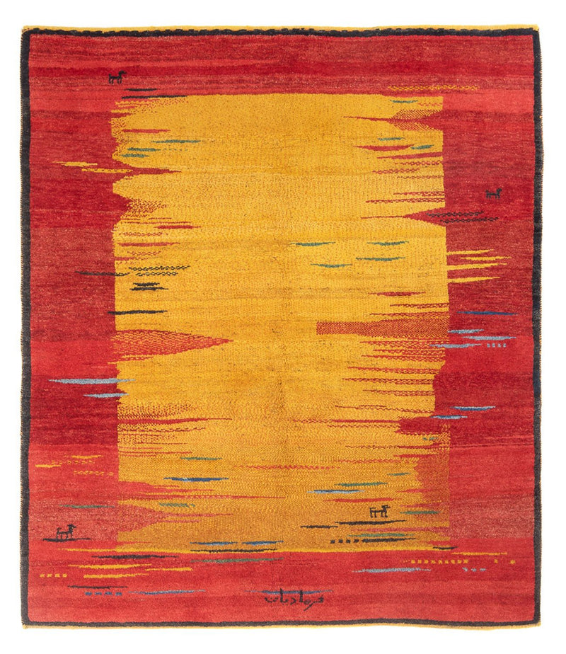 Gabbeh-matta - persisk - 203 x 173 cm - flerfärgad