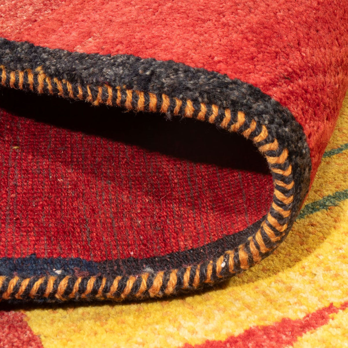 Gabbeh-matta - persisk - 203 x 173 cm - flerfärgad