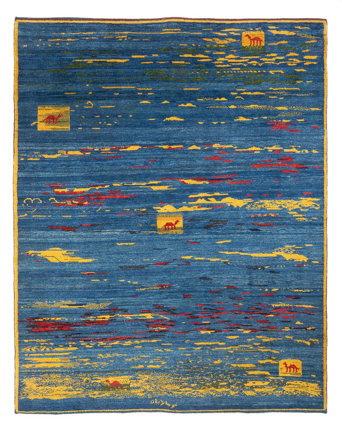 Gabbeh-matta - persisk - 255 x 214 cm - flerfärgad