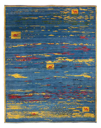 Persisk Gabbeh Mattan 214x255cm - Perserteppich Wollteppich