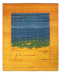 Gabbeh-matta - persisk - 240 x 205 cm - flerfärgad