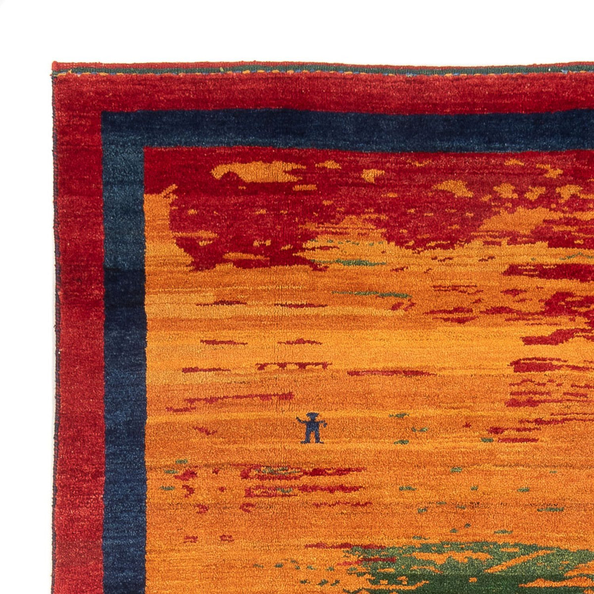 Persisk Gabbeh Mattan 198x238cm - Perserteppich Wollteppich