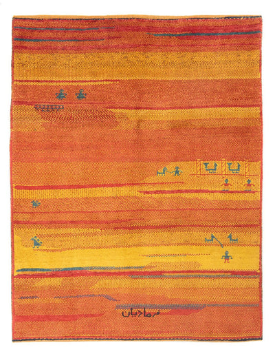 Persisk Gabbeh Mattan 157x192cm - Perserteppich Wollteppich