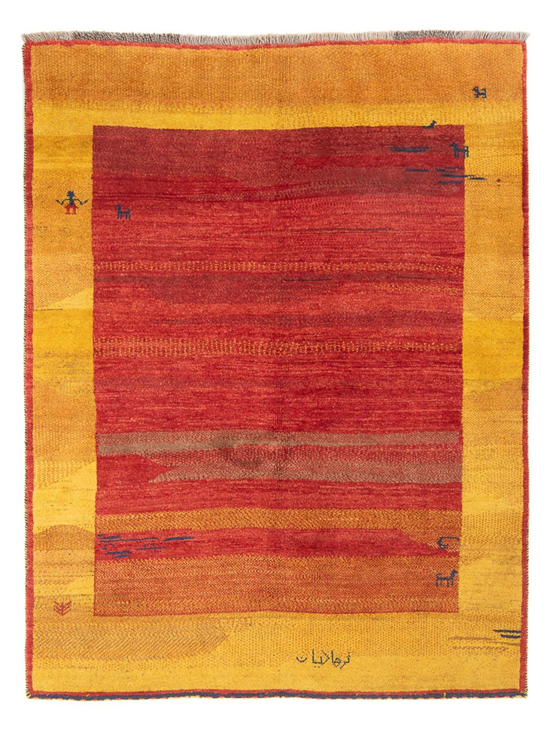 Gabbeh-matta - persisk - 200 x 155 cm - flerfärgad