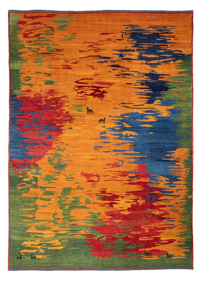 Persisk Gabbeh Mattan 225x298cm - Perserteppich Wollteppich