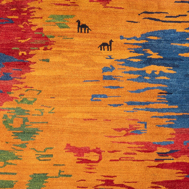 Gabbeh-matta - persisk - 298 x 225 cm - flerfärgad