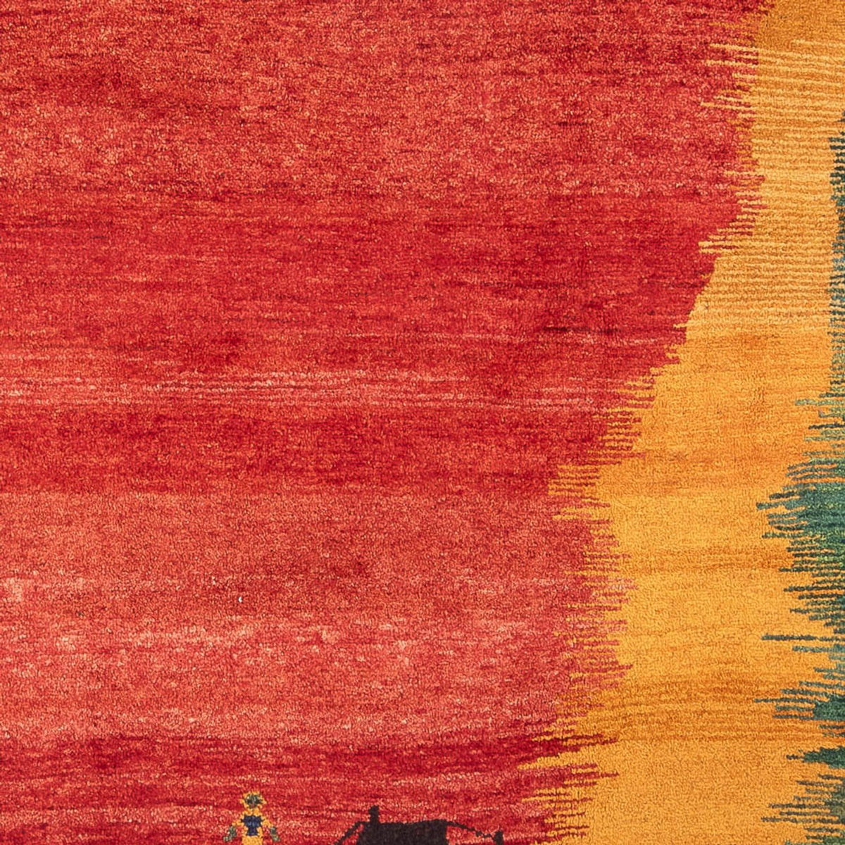 Gabbeh-matta - persisk - 250 x 200 cm - flerfärgad