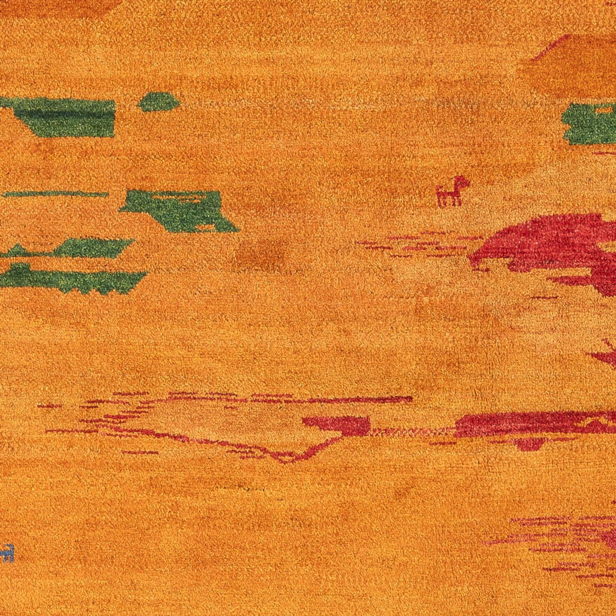 Gabbeh-matta - persisk - 228 x 203 cm - flerfärgad