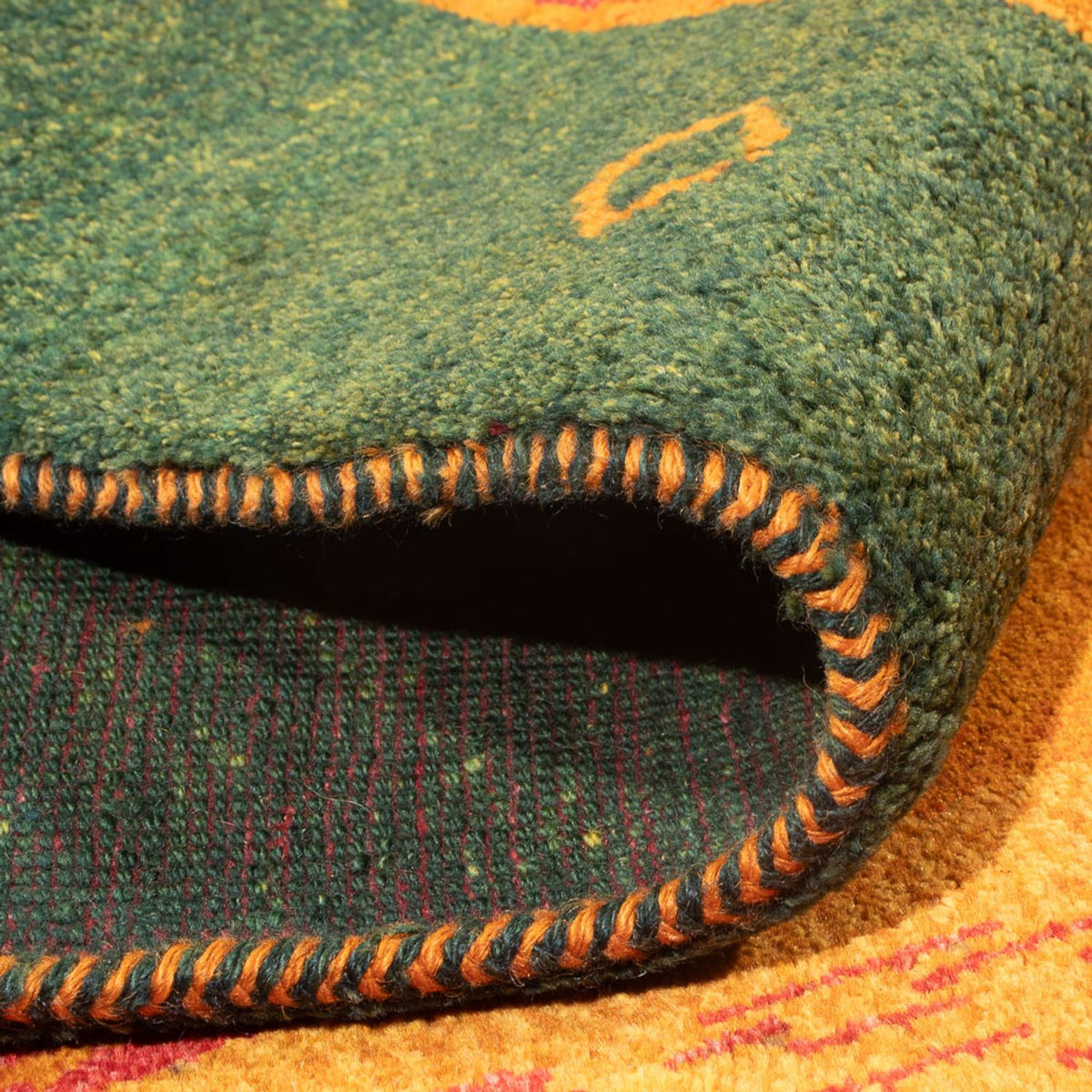 Gabbeh-matta - persisk - 228 x 203 cm - flerfärgad