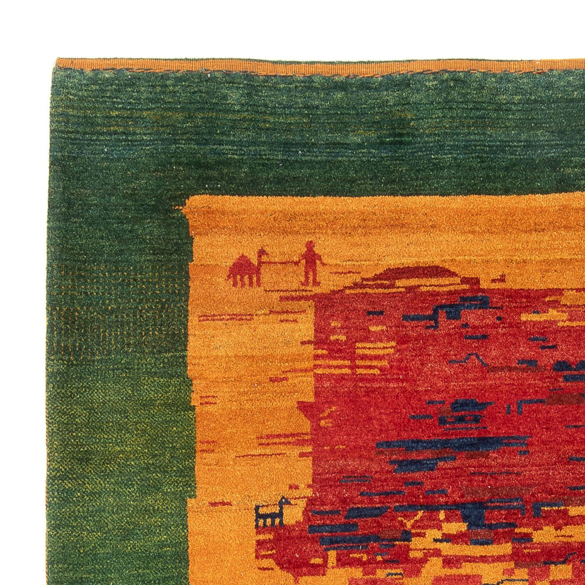 Gabbeh-matta - persisk - 227 x 200 cm - flerfärgad