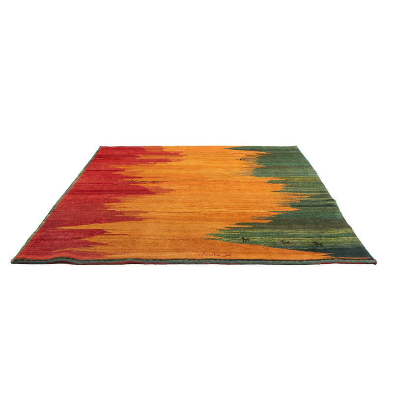 Gabbeh-matta - persisk - 226 x 197 cm - flerfärgad