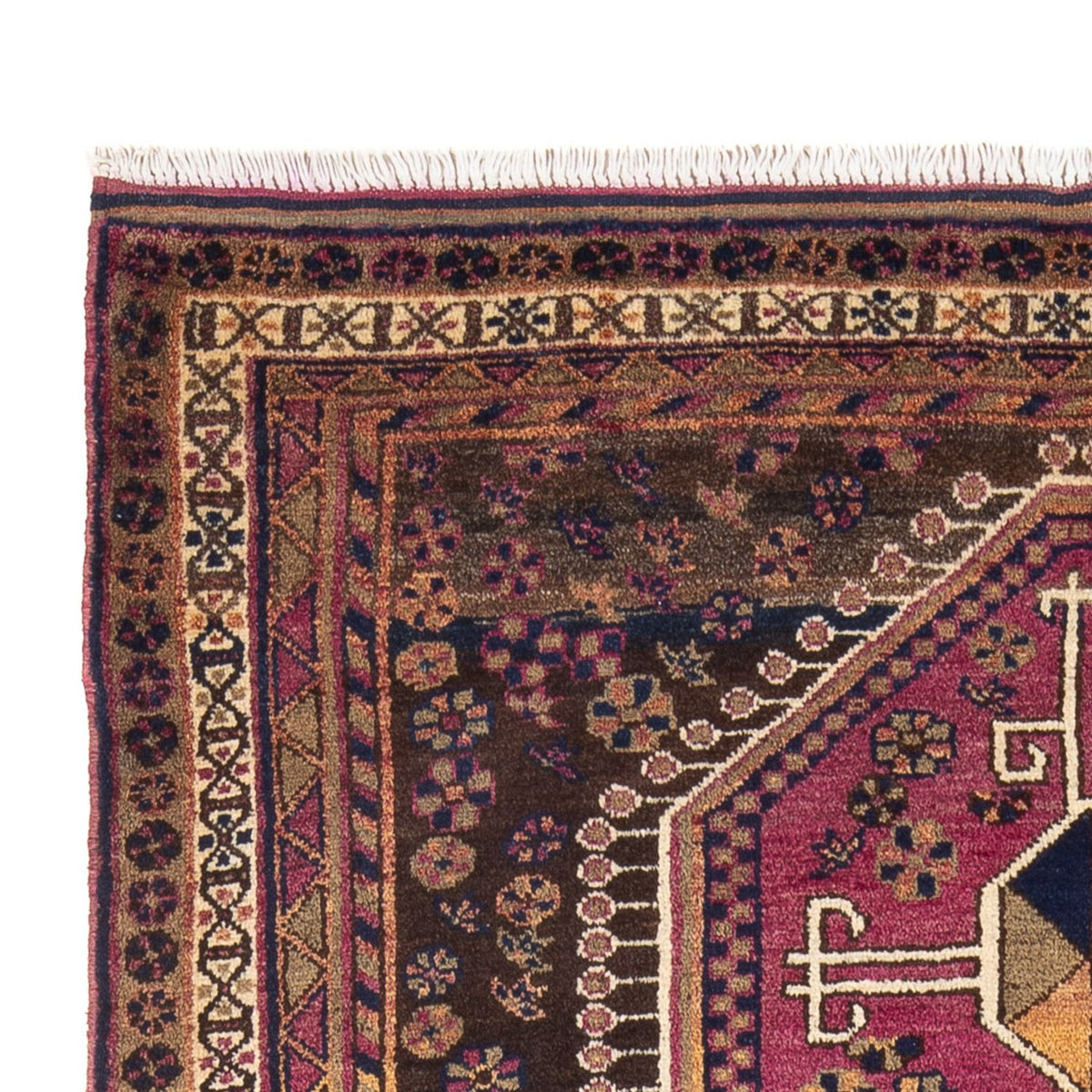 Persisk matta - Nomadic - Kungliga - 227 x 138 cm - mörkblå