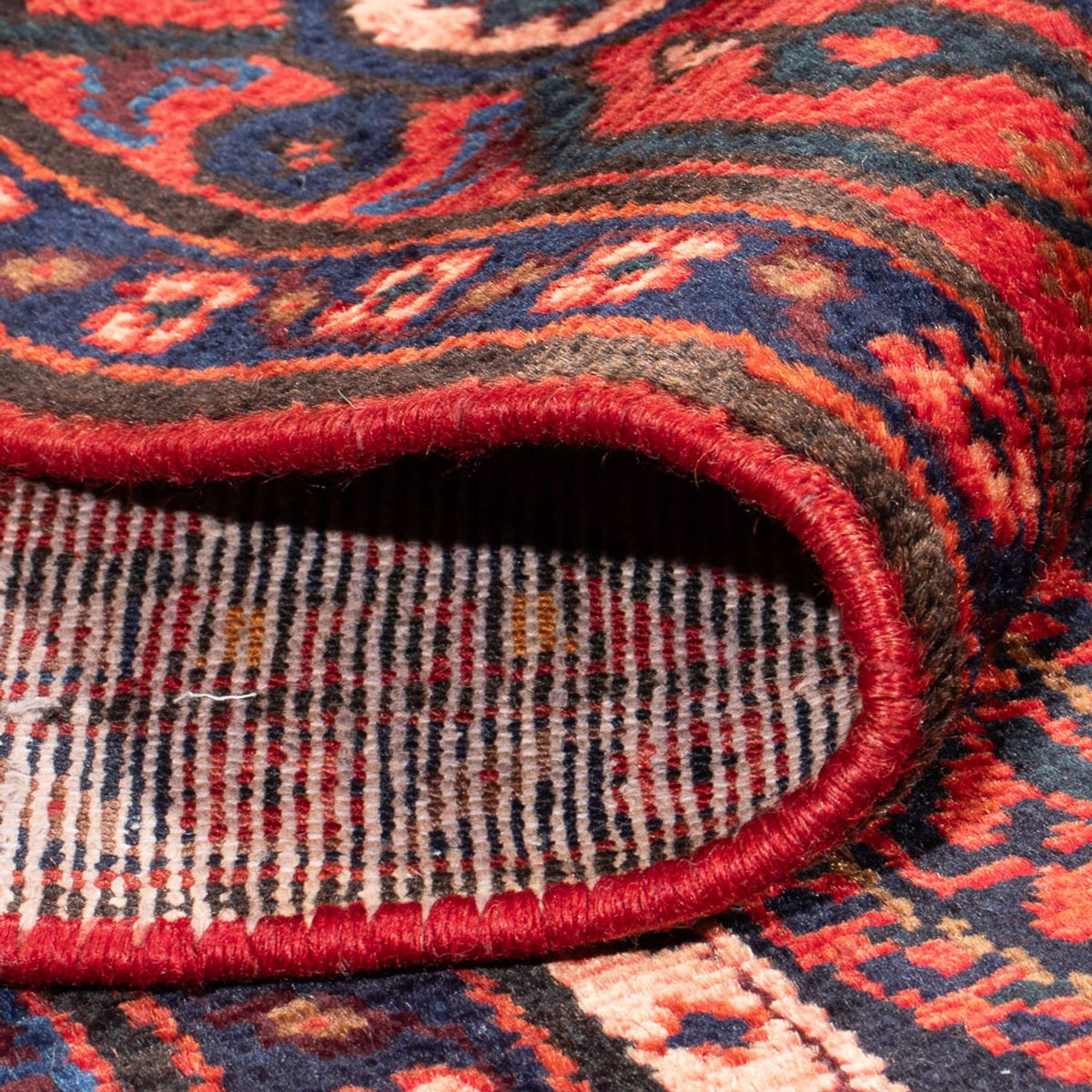 Persisk matta - Nomadic - Kungliga - 203 x 138 cm - mörkblå