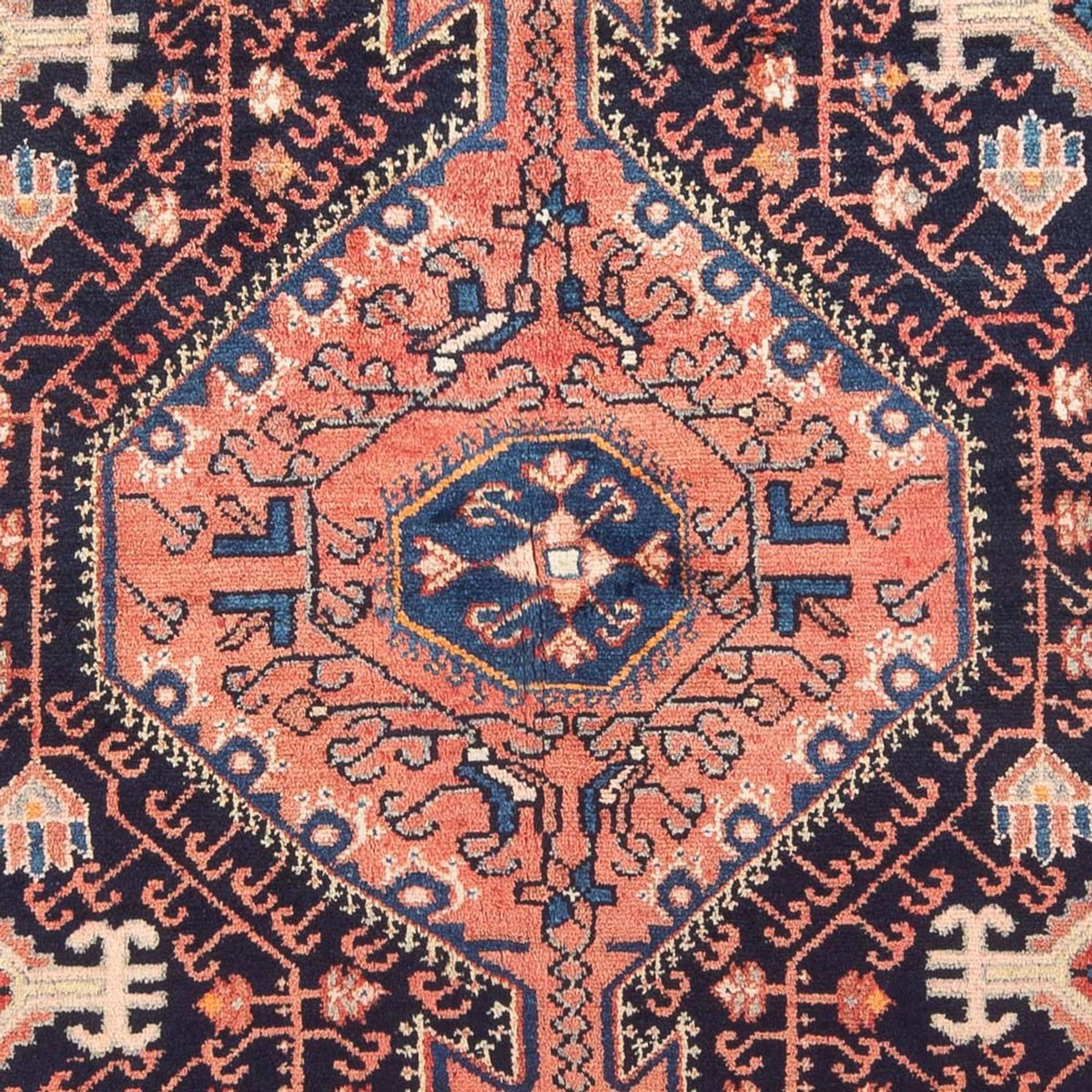 Persisk matta - Nomadic - Kungliga - 241 x 134 cm - mörkblå