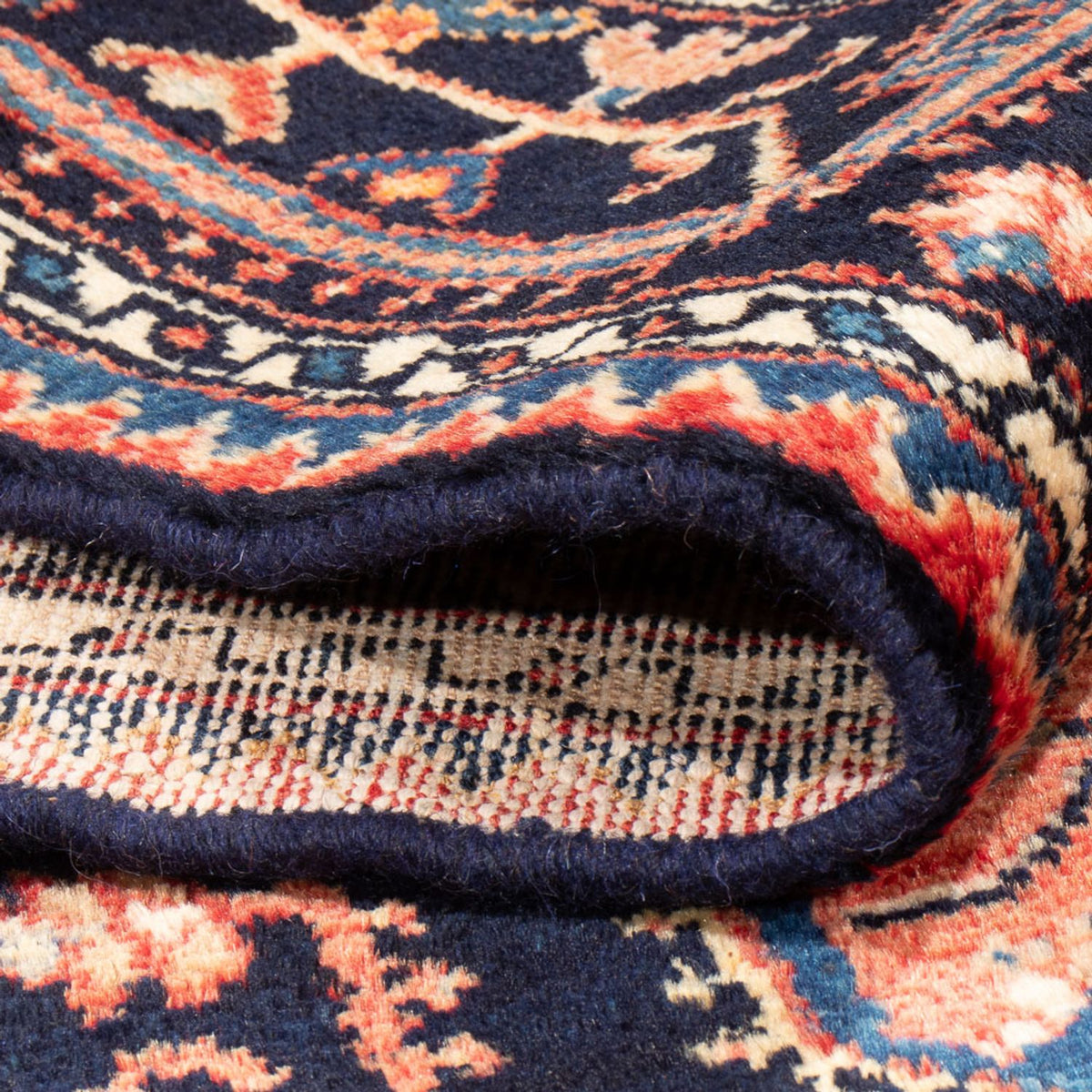 Persisk matta - Nomadic - Kungliga - 241 x 134 cm - mörkblå