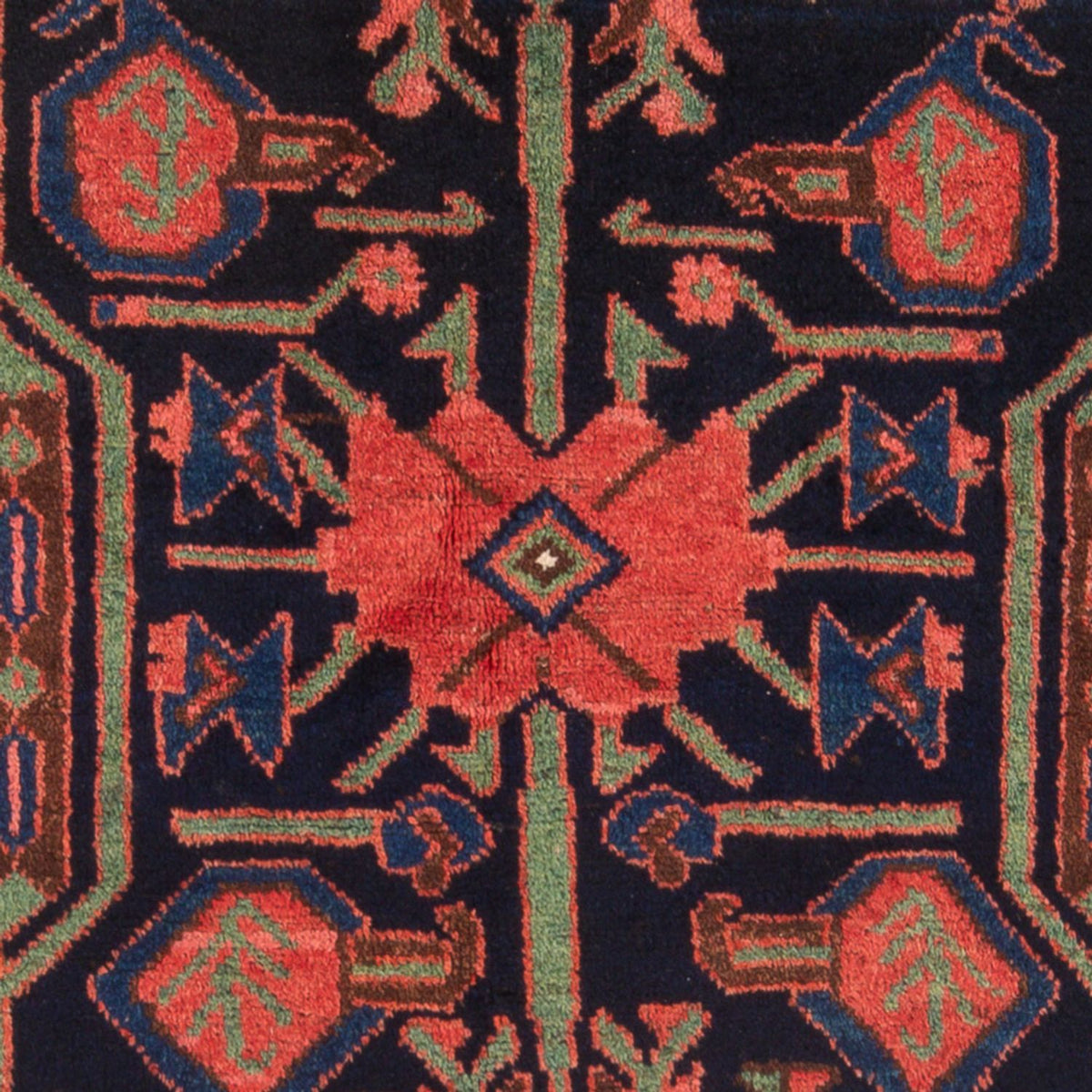 Persisk matta - Nomadic - Kungliga - 219 x 132 cm - mörkblå