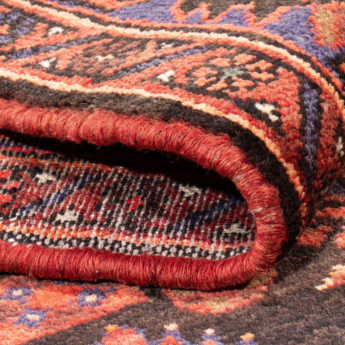 Persisk matta - Nomadic - Kungliga - 197 x 142 cm - röd