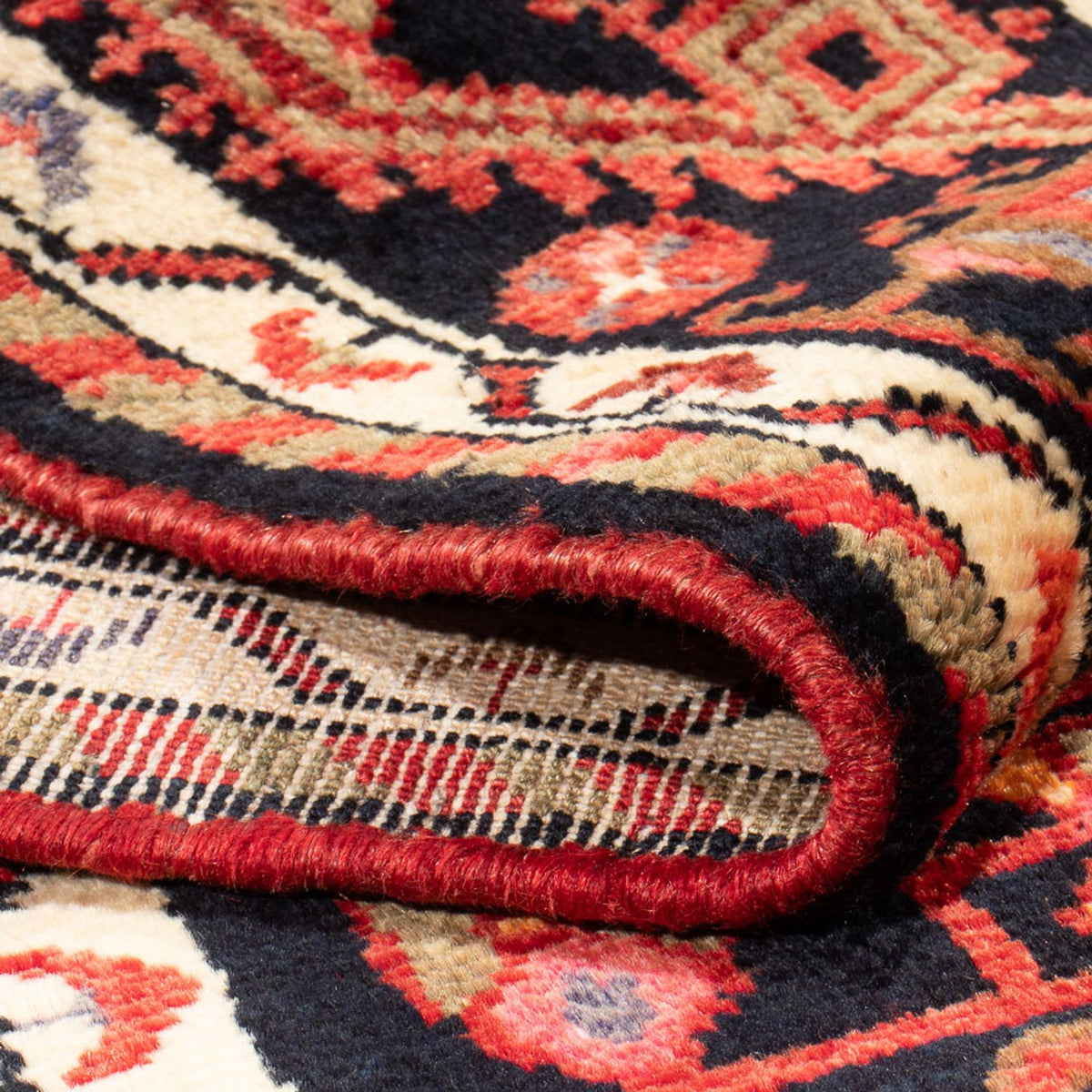 Persisk matta - Nomadic - Kungliga - 204 x 132 cm - mörkblå