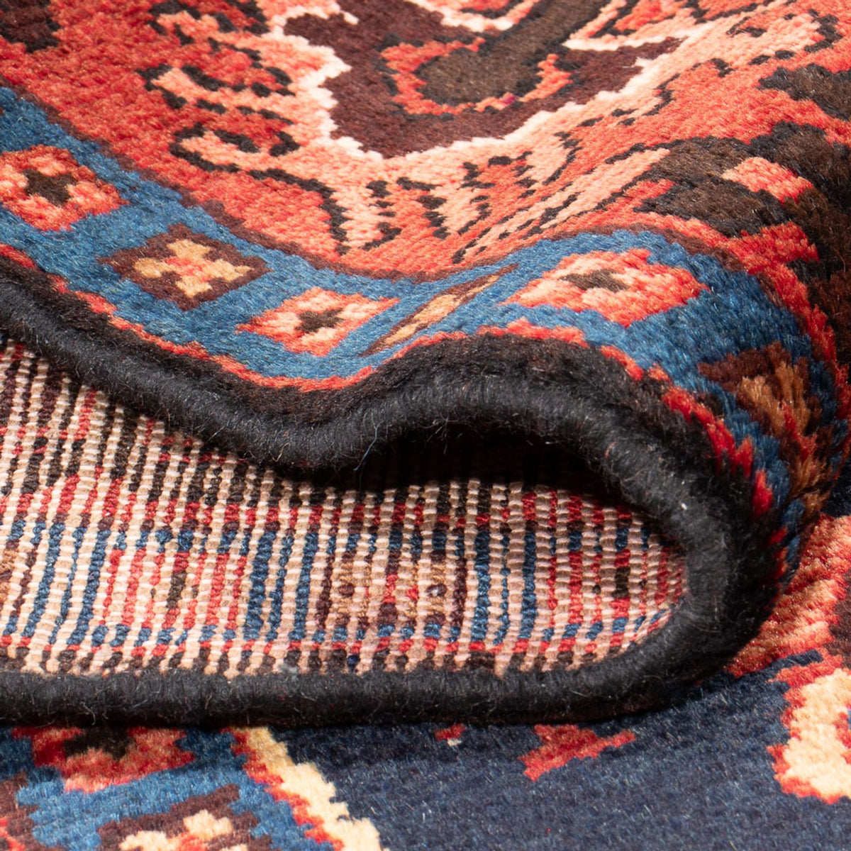 Persisk matta - Nomadic - Kungliga - 207 x 137 cm - mörkblå