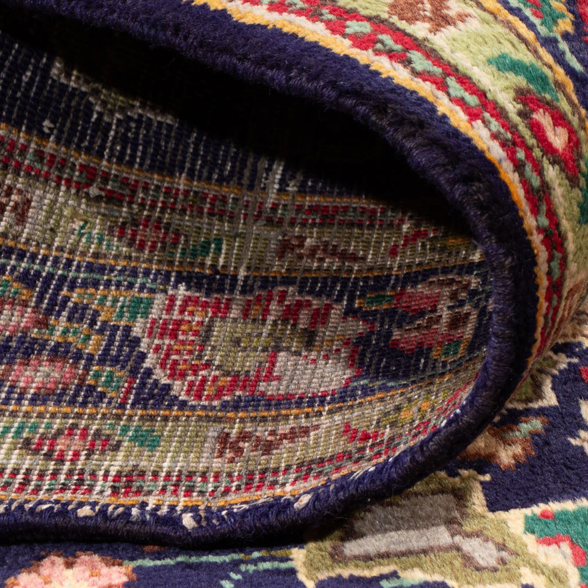 Persisk matta - Nomadic - Kungliga - 184 x 150 cm - mörkblå