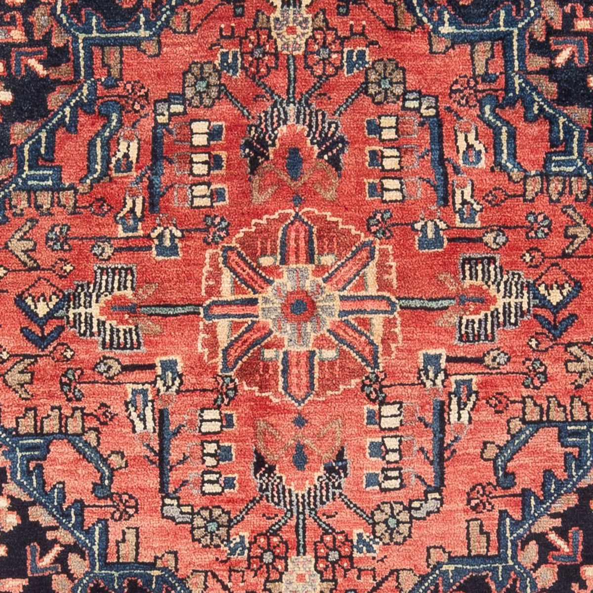 Persisk matta - Nomadic - Kungliga - 201 x 119 cm - mörkblå