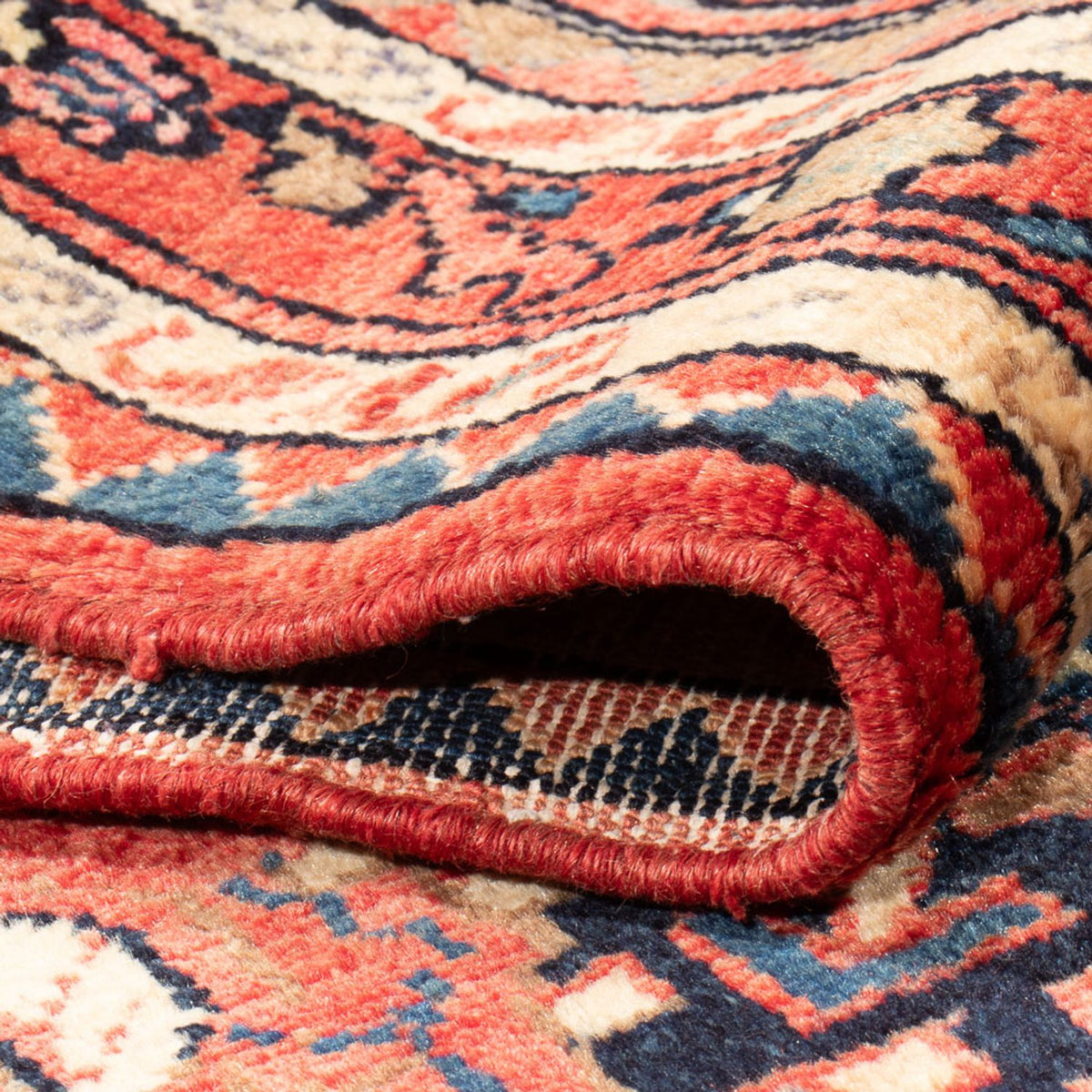 Persisk matta - Nomadic - Kungliga - 201 x 119 cm - mörkblå