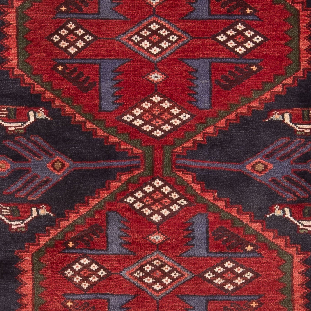 Persisk matta - Nomadic - Kungliga - 191 x 132 cm - mörkblå