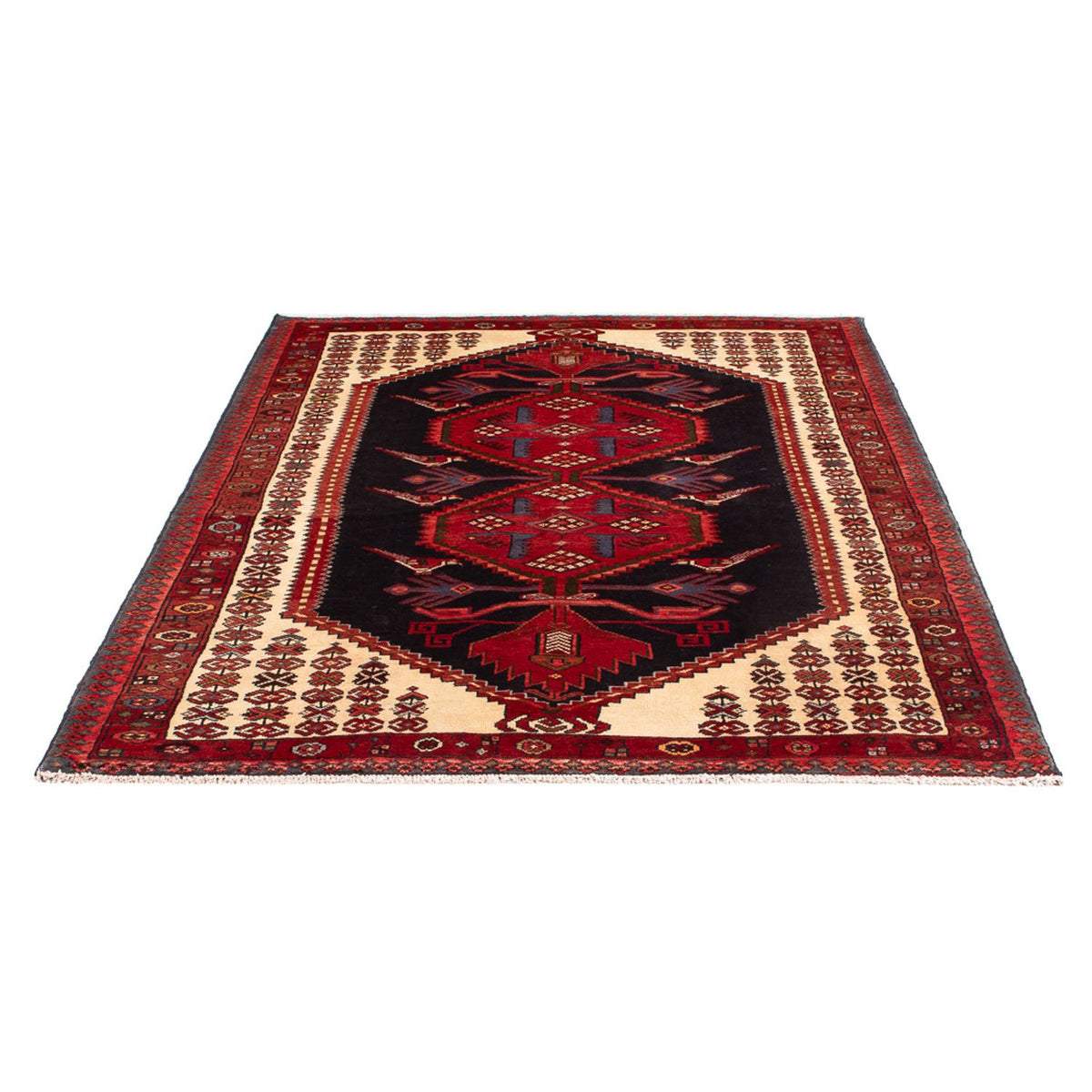 Persisk matta - Nomadic - Kungliga - 191 x 132 cm - mörkblå