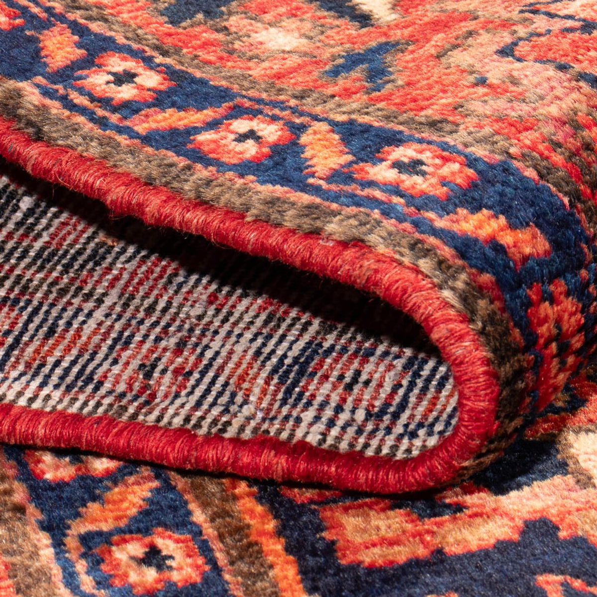 Persisk matta - Nomadic - Kungliga - 202 x 131 cm - mörkblå