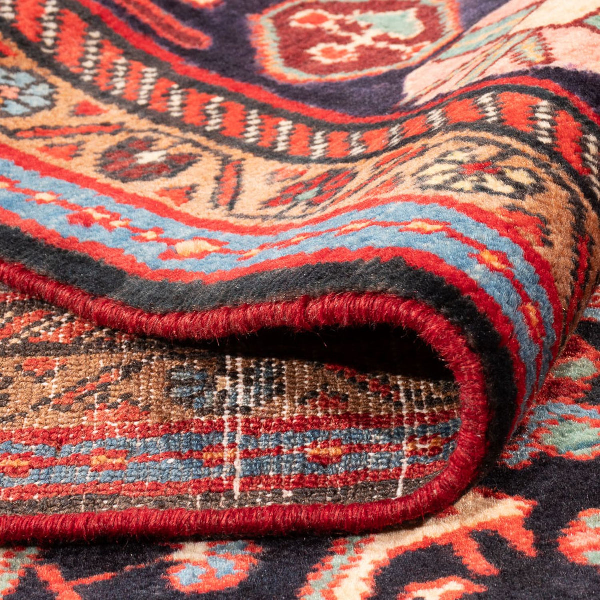 Persisk matta - Nomadic - 205 x 140 cm - mörkblå