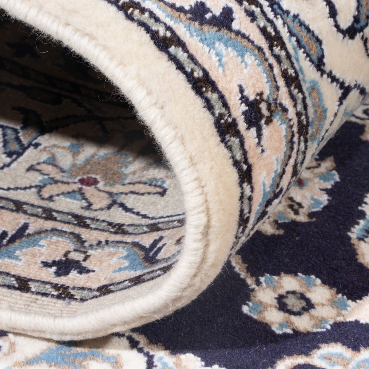 Persisk matta - Nain - Royal - 200 x 152 cm - mörkblå