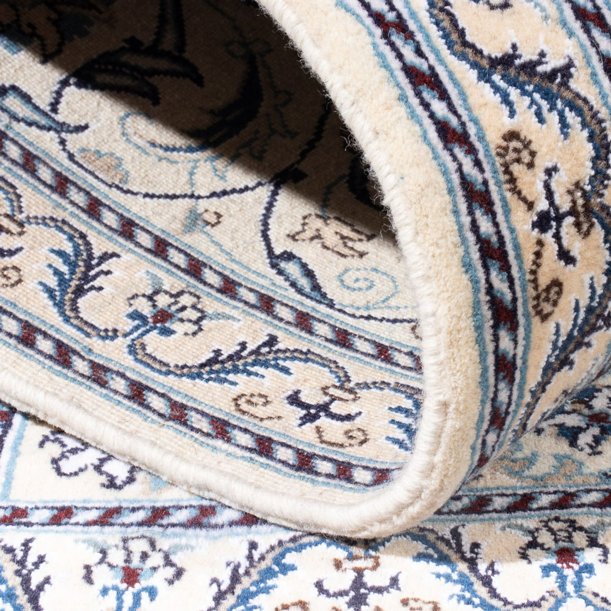 Persisk matta - Nain kvadrat  - 200 x 196 cm - mörkblå