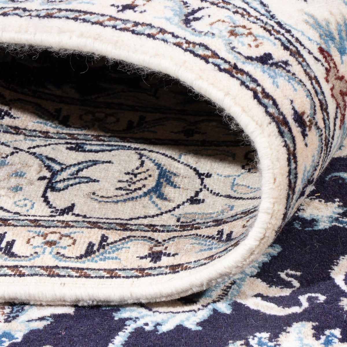 Persisk matta - Nain - 249 x 166 cm - mörkblå