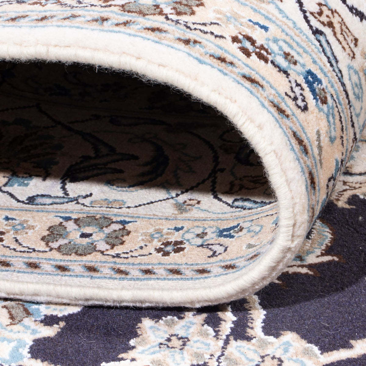 Persisk matta - Nain - 304 x 193 cm - mörkblå