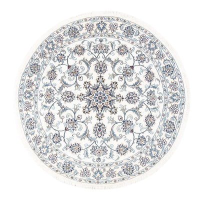 Persisk matta - Nain runt  - 150 x 150 cm - grädde