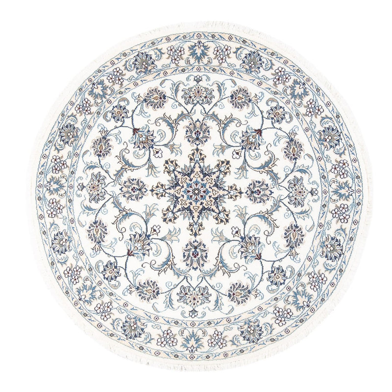 Persisk matta - Nain runt  - 150 x 150 cm - grädde