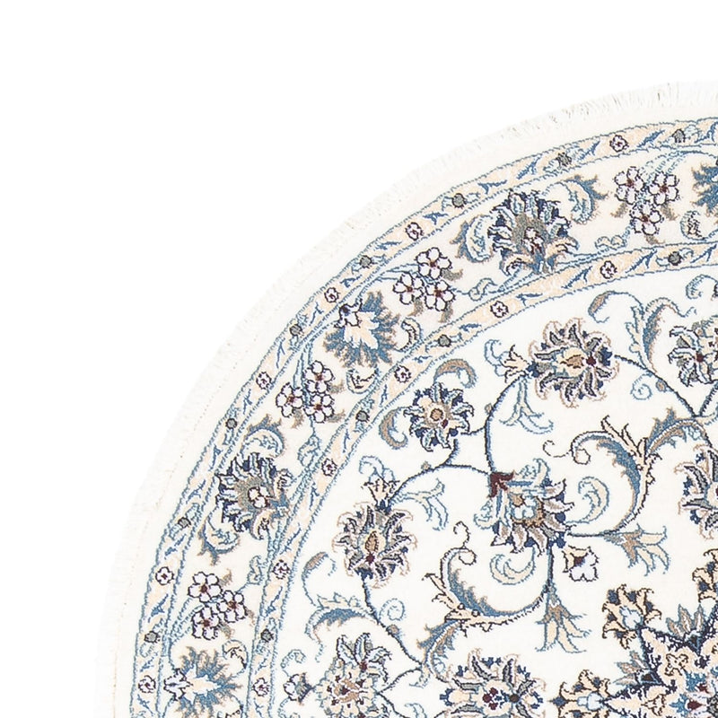 Persisk matta - Nain runt  - 150 x 150 cm - grädde