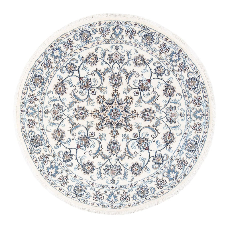 Persisk matta - Nain runt  - 150 x 150 cm - grädde