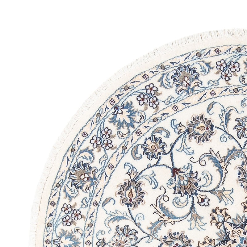 Persisk matta - Nain runt  - 150 x 150 cm - grädde