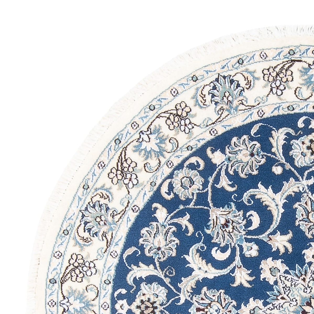Persisk matta - Nain runt  - 150 x 150 cm - blå