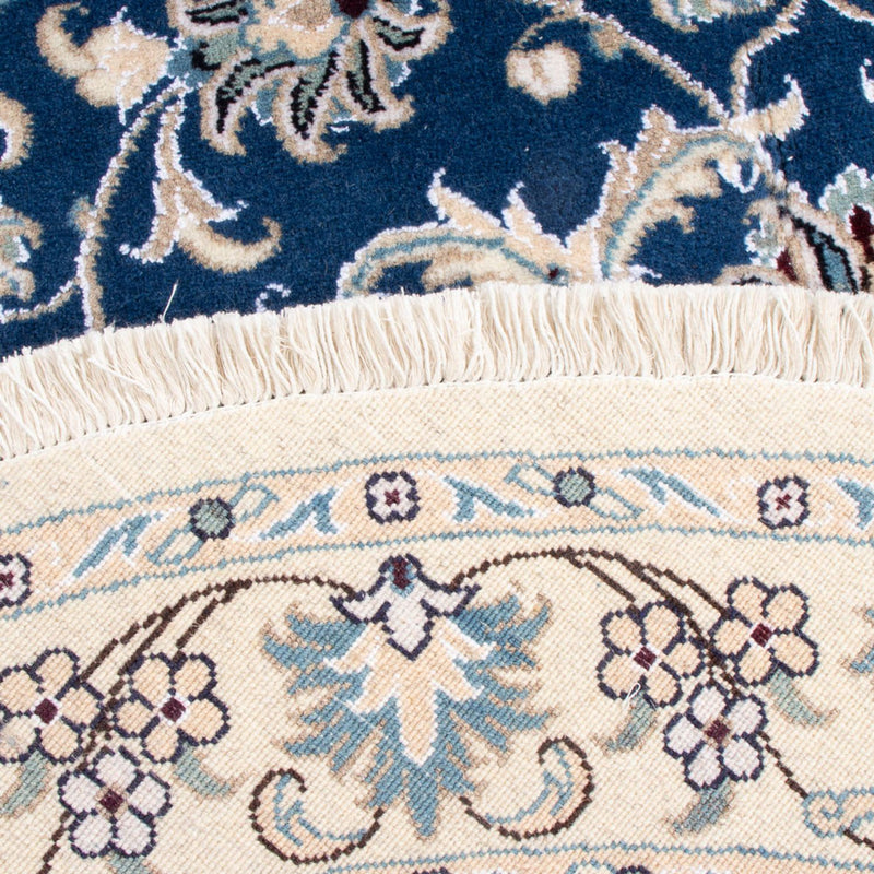 Persisk matta - Nain runt  - 150 x 150 cm - blå