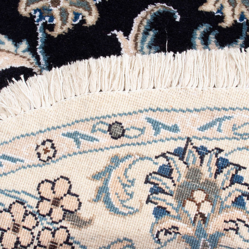 Persisk matta - Nain runt  - 150 x 150 cm - mörkblå