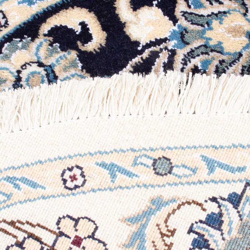 Persisk matta - Nain runt  - 150 x 150 cm - mörkblå