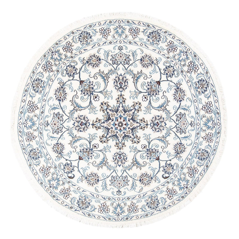 Persisk matta - Nain runt  - 150 x 150 cm - grädde